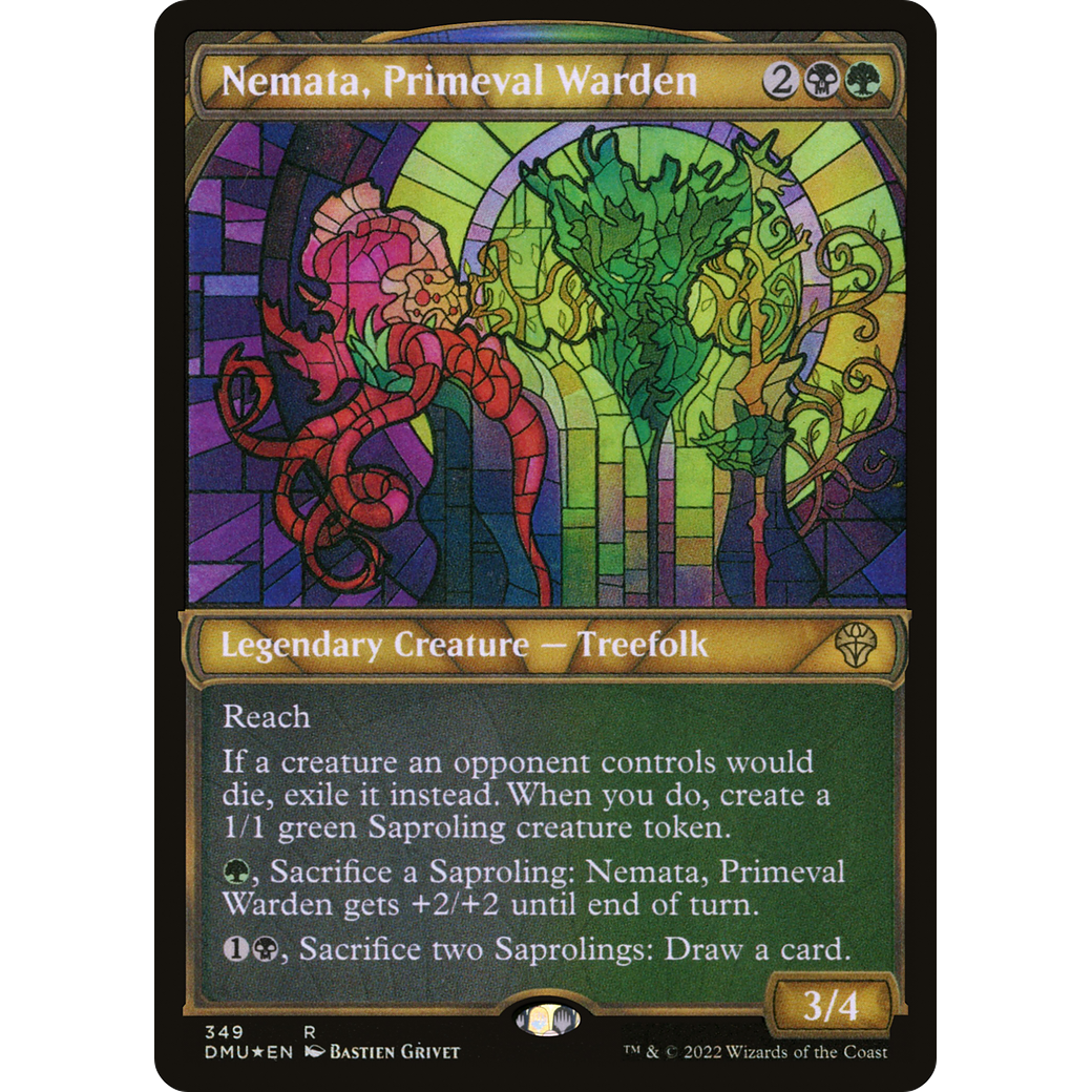 Nemata, Primeval Warden (Textured Foil) (DMU-349) - Dominaria United: (Showcase) Foil
