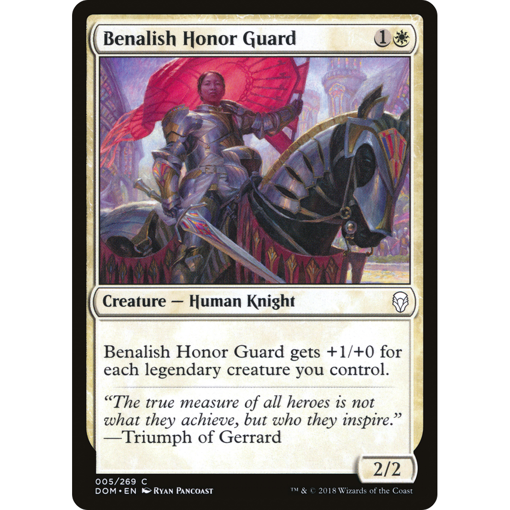 Benalish Honor Guard (DOM-005) - Dominaria Foil