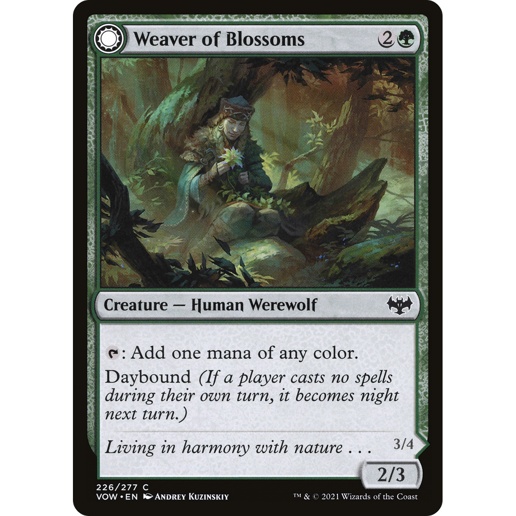 Weaver of Blossoms (VOW-226) - Innistrad: Crimson Vow: (Double Faced Transform) Foil