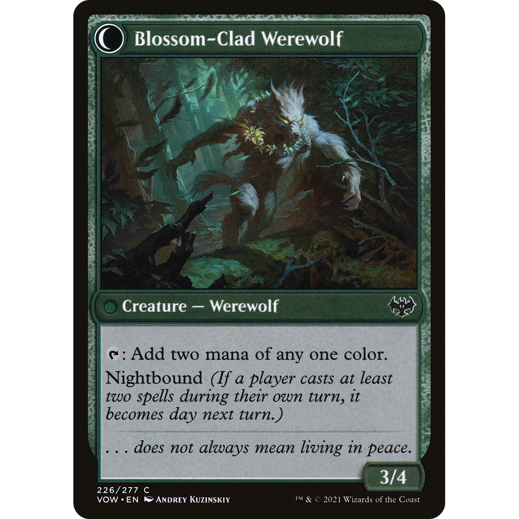 Weaver of Blossoms (VOW-226) - Innistrad: Crimson Vow: (Double Faced Transform) Foil