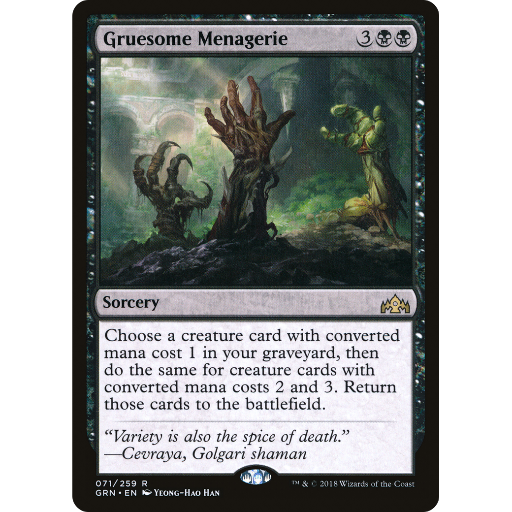 Gruesome Menagerie (GRN-071) - Guilds of Ravnica Foil
