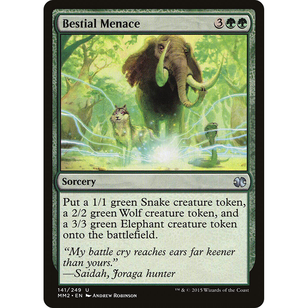 Bestial Menace (MM2-141) - Modern Masters 2015