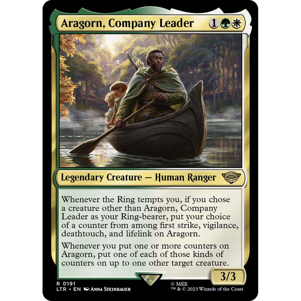 Aragorn, Company Leader (LTR-191) - The Lord of the Rings: Tales of Middle-earth Foil