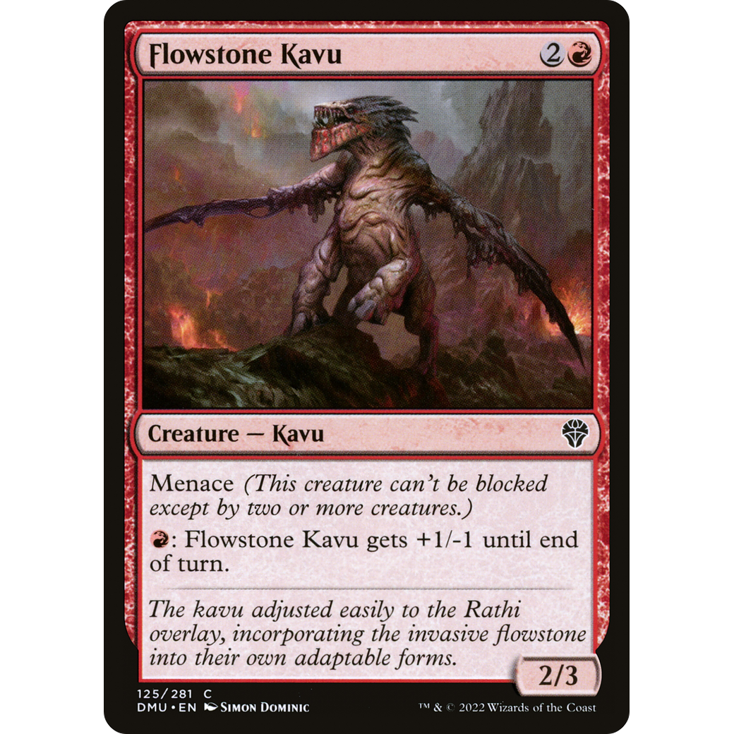 Flowstone Kavu (DMU-125) - Dominaria United Foil