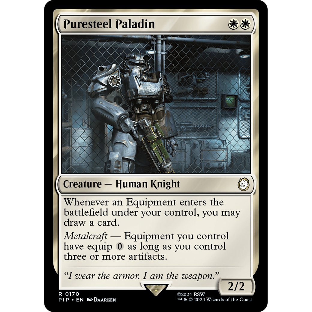 Puresteel Paladin (PIP-170) - Fallout Foil