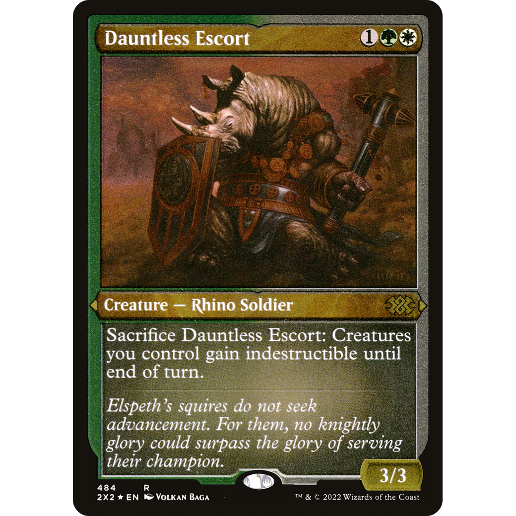 Dauntless Escort (Foil Etched) (2X2-484) - Double Masters 2022 Foil