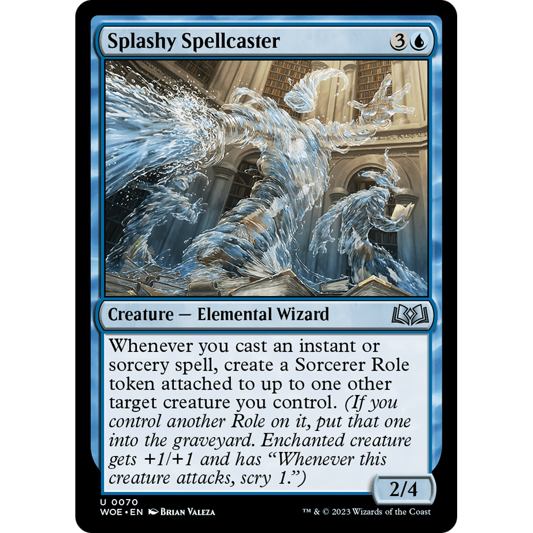 Splashy Spellcaster (WOE-070) - Wilds of Eldraine Foil