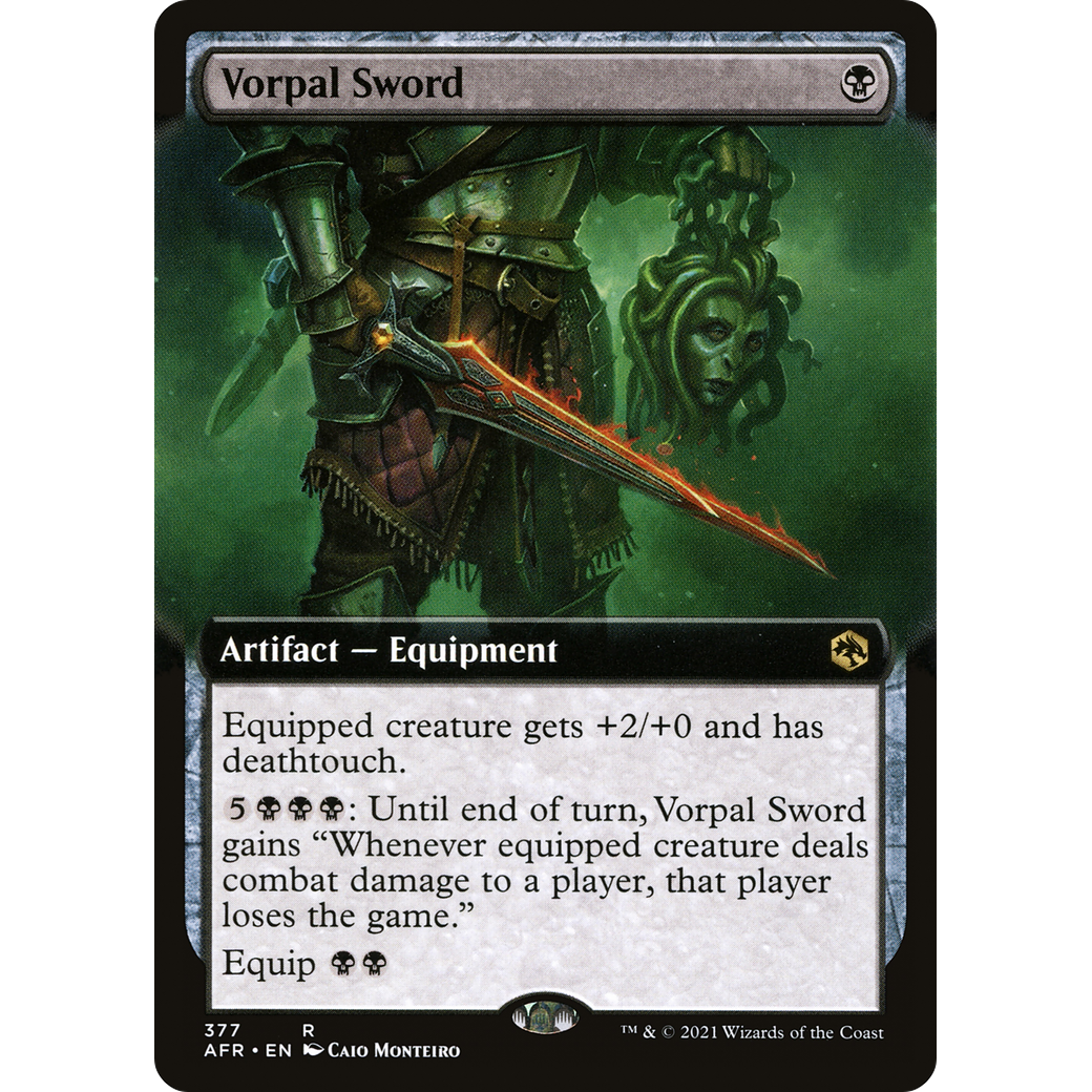 Vorpal Sword (Extended Art) (AFR-377) - Adventures in the Forgotten Realms: (Extended Art) Foil
