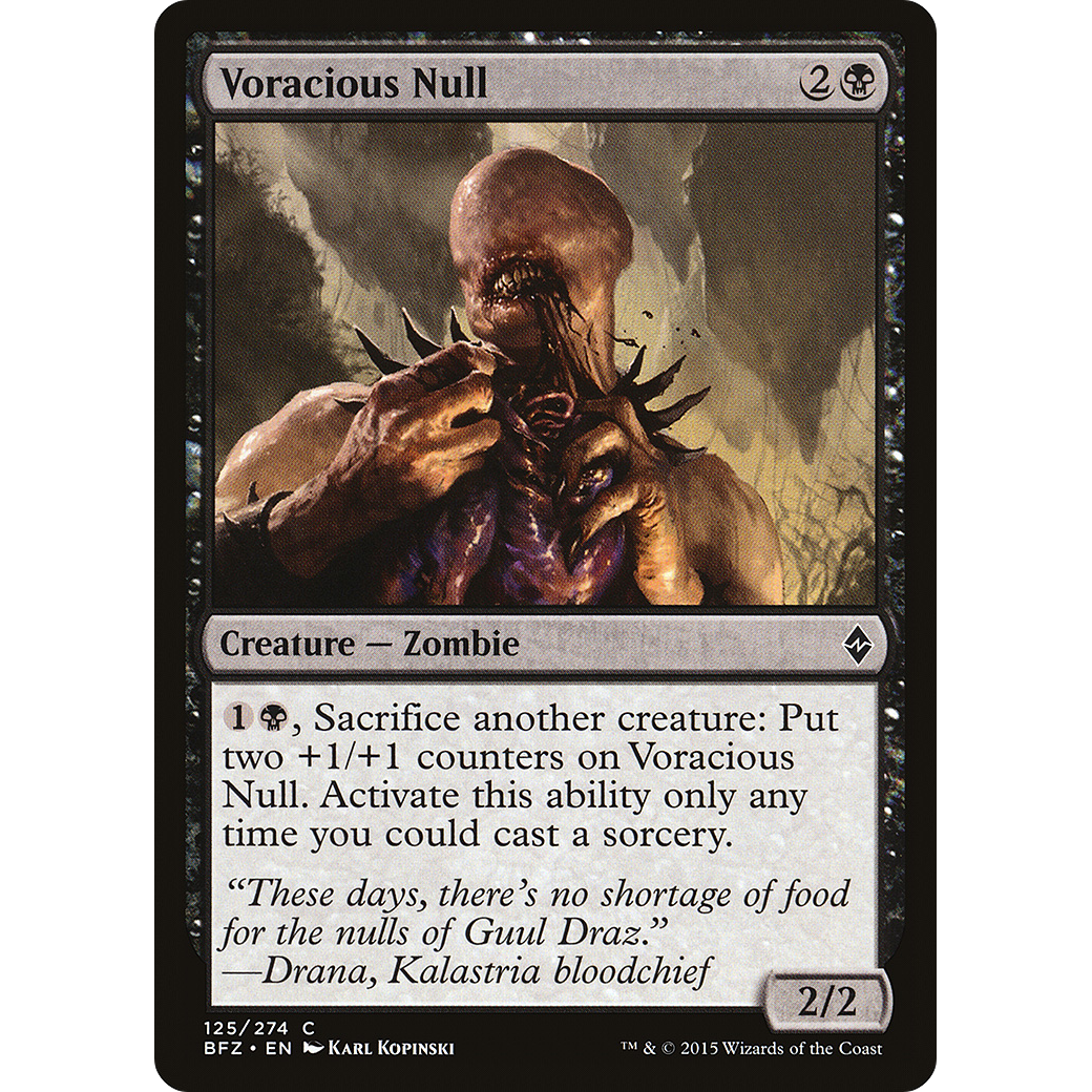 Voracious Null (BFZ-125) - Battle for Zendikar Foil