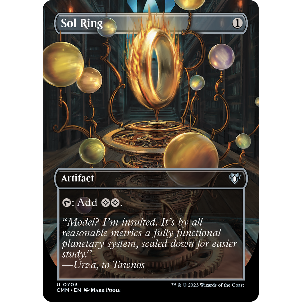 Sol Ring (CMM-703) - Commander Masters (Borderless) Foil