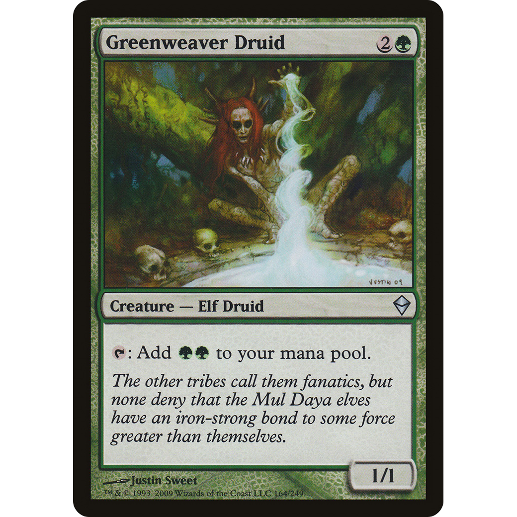 Greenweaver Druid (ZEN-164) - Zendikar Foil
