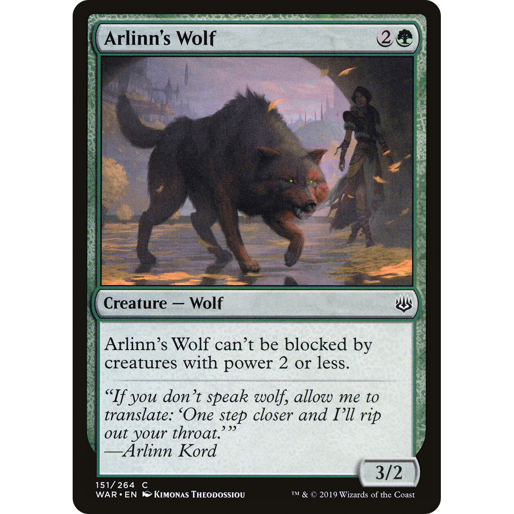 Arlinn's Wolf (WAR-151) - War of the Spark Foil