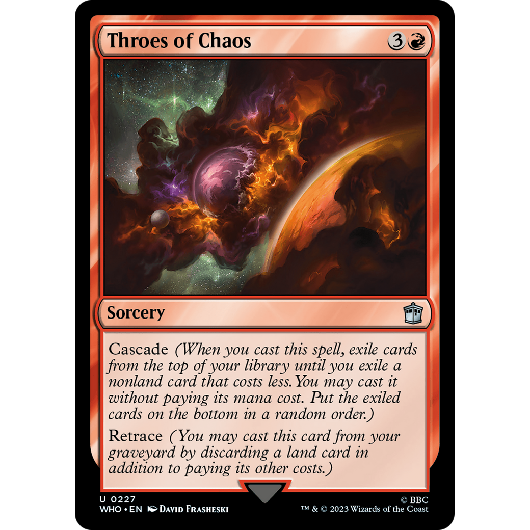 Throes of Chaos (WHO-227) - Doctor Who Foil