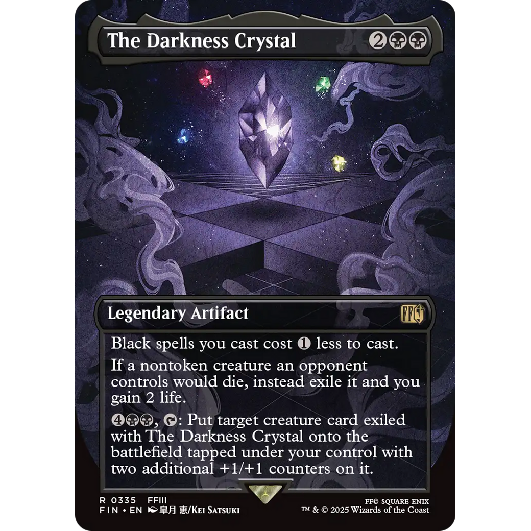 The Darkness Crystal (FIN-335) - FINAL FANTASY (Borderless) Foil