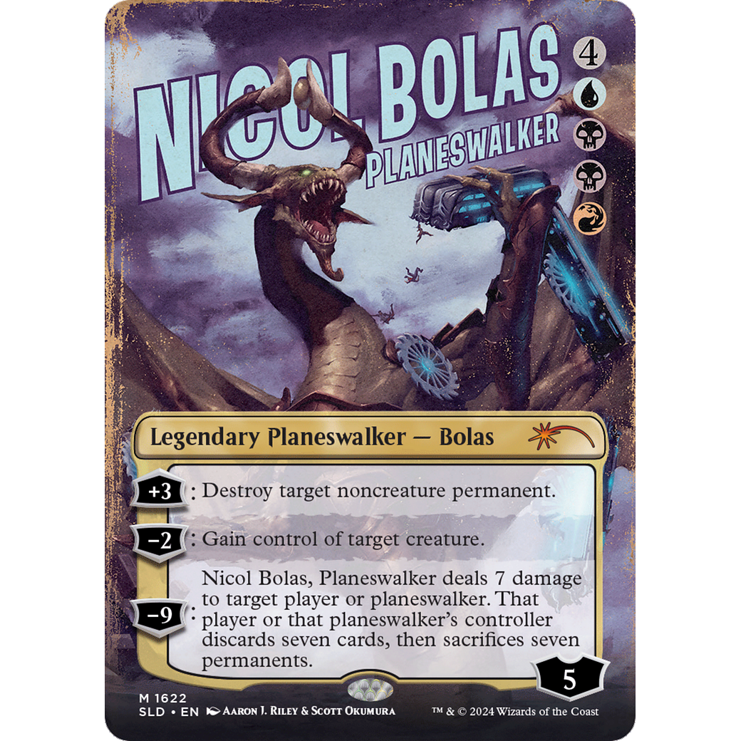 Nicol Bolas, Planeswalker (SLD-1622) - Secret Lair Drop (Borderless)