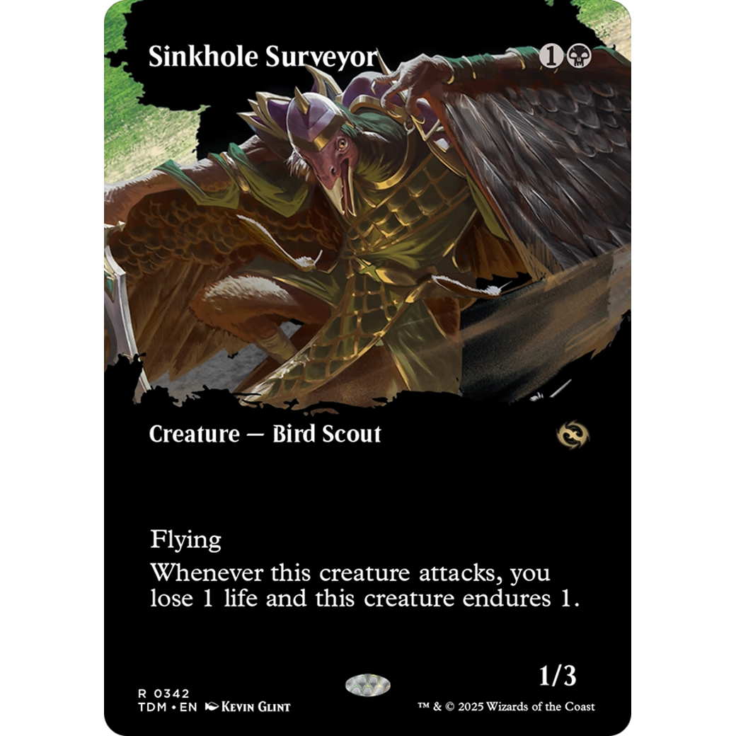 Sinkhole Surveyor (TDM-342) - Tarkir: Dragonstorm: (Showcase) (Borderless) Foil