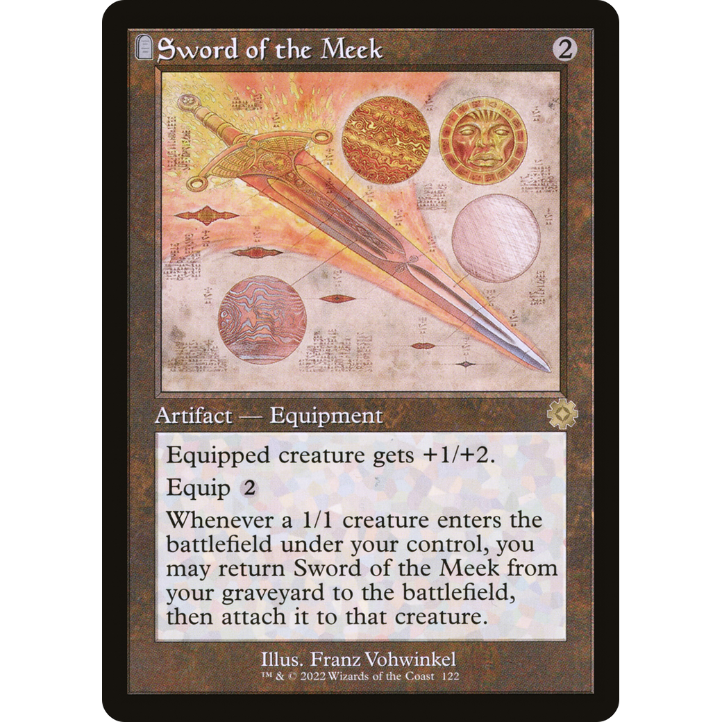 Sword of the Meek (Schematic) (BRR-122) - The Brothers' War Retro Artifacts: (tombstone) Foil