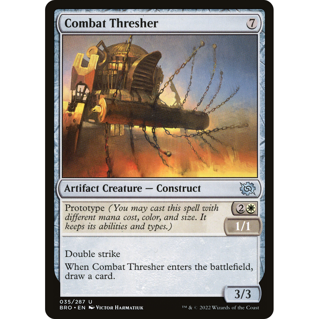 Combat Thresher (BRO-035) - The Brothers' War Foil