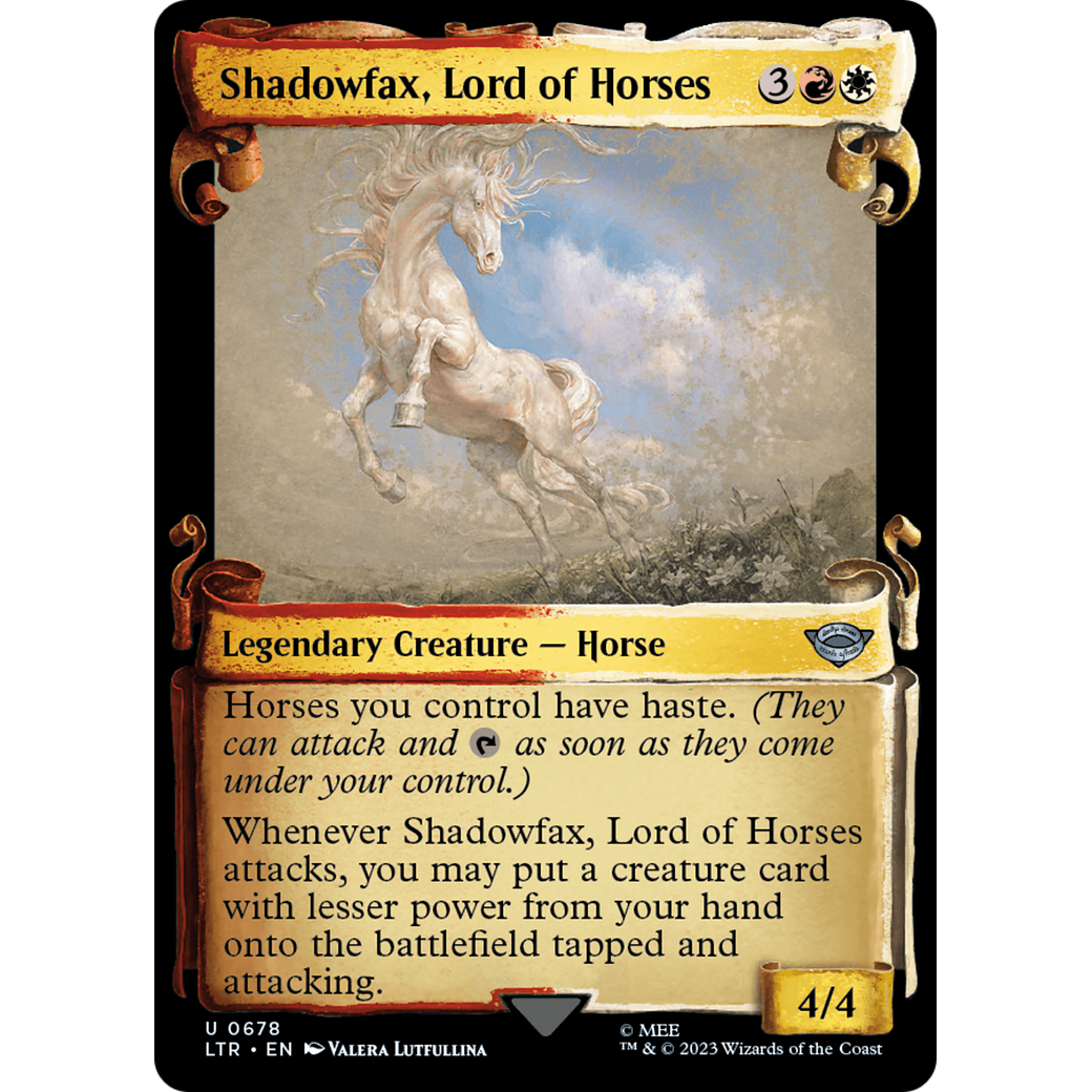 Shadowfax, Lord of Horses (LTR-678) - The Lord of the Rings: Tales of Middle-earth: (Showcase)