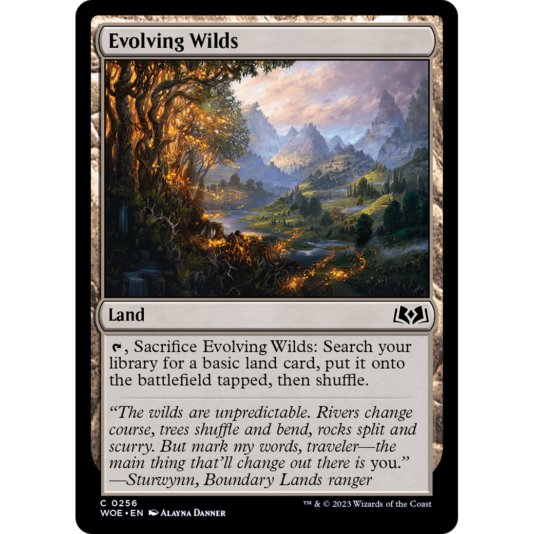 Evolving Wilds (WOE-256) - Wilds of Eldraine