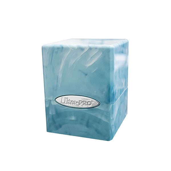 Blue/White Marble 100+ Satin Cube Deck Box