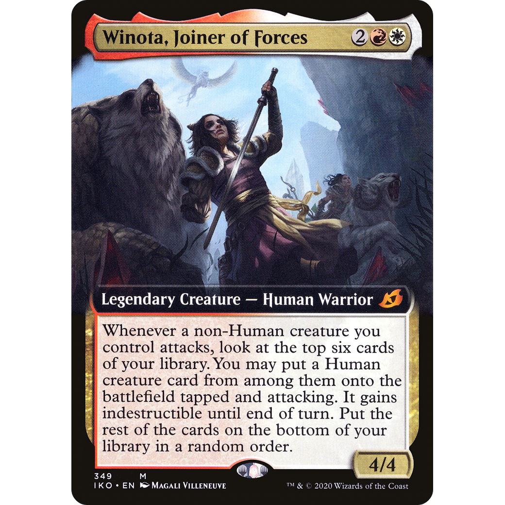 Winota, Joiner of Forces (Extended Art) (IKO-349) - Ikoria: Lair of Behemoths: (Extended Art)