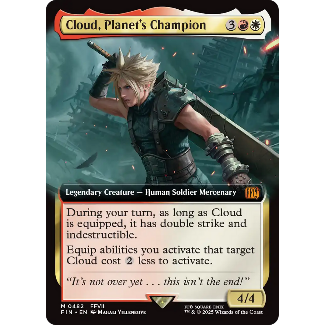 Cloud, Planet's Champion (FIN-482) - FINAL FANTASY: (Extended Art) Foil