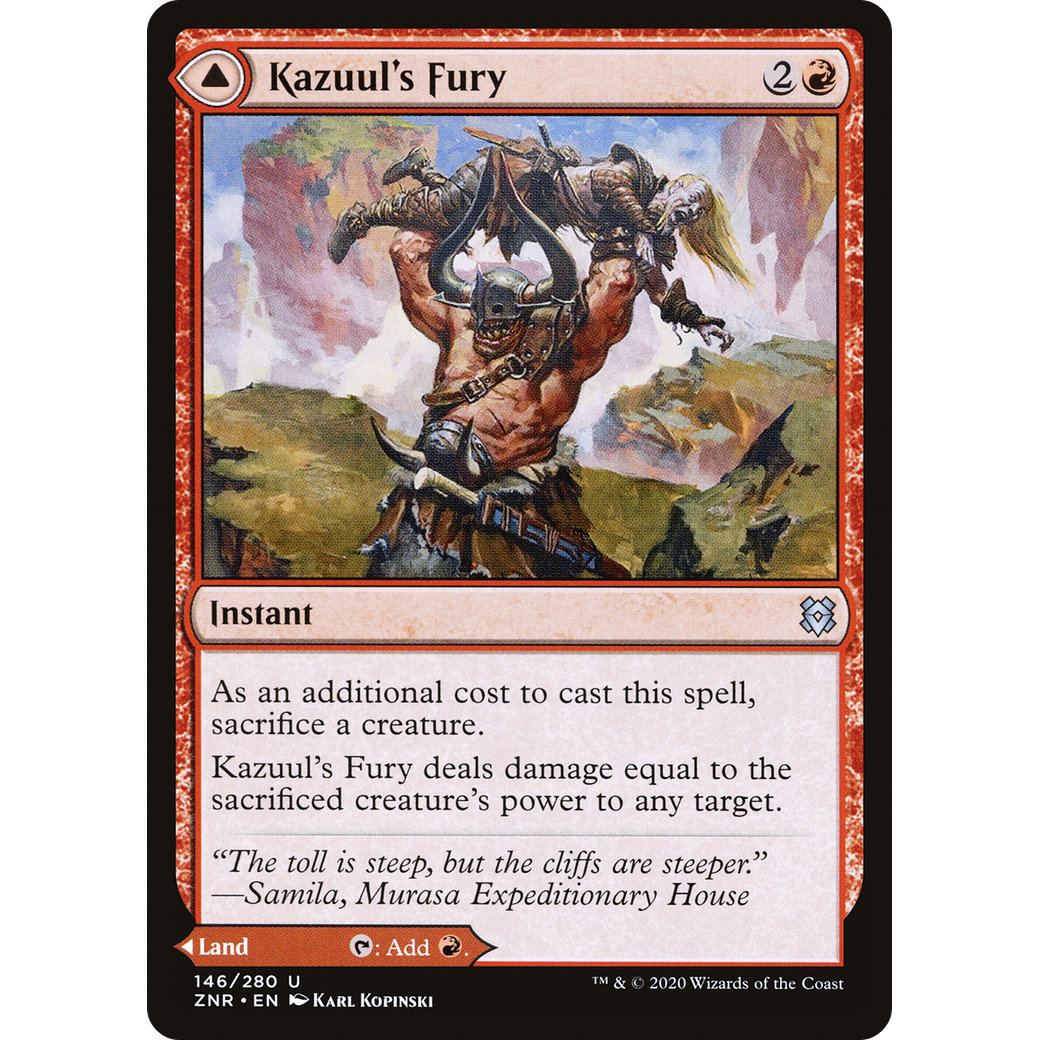 Kazuul's Fury (ZNR-146) - Zendikar Rising Foil