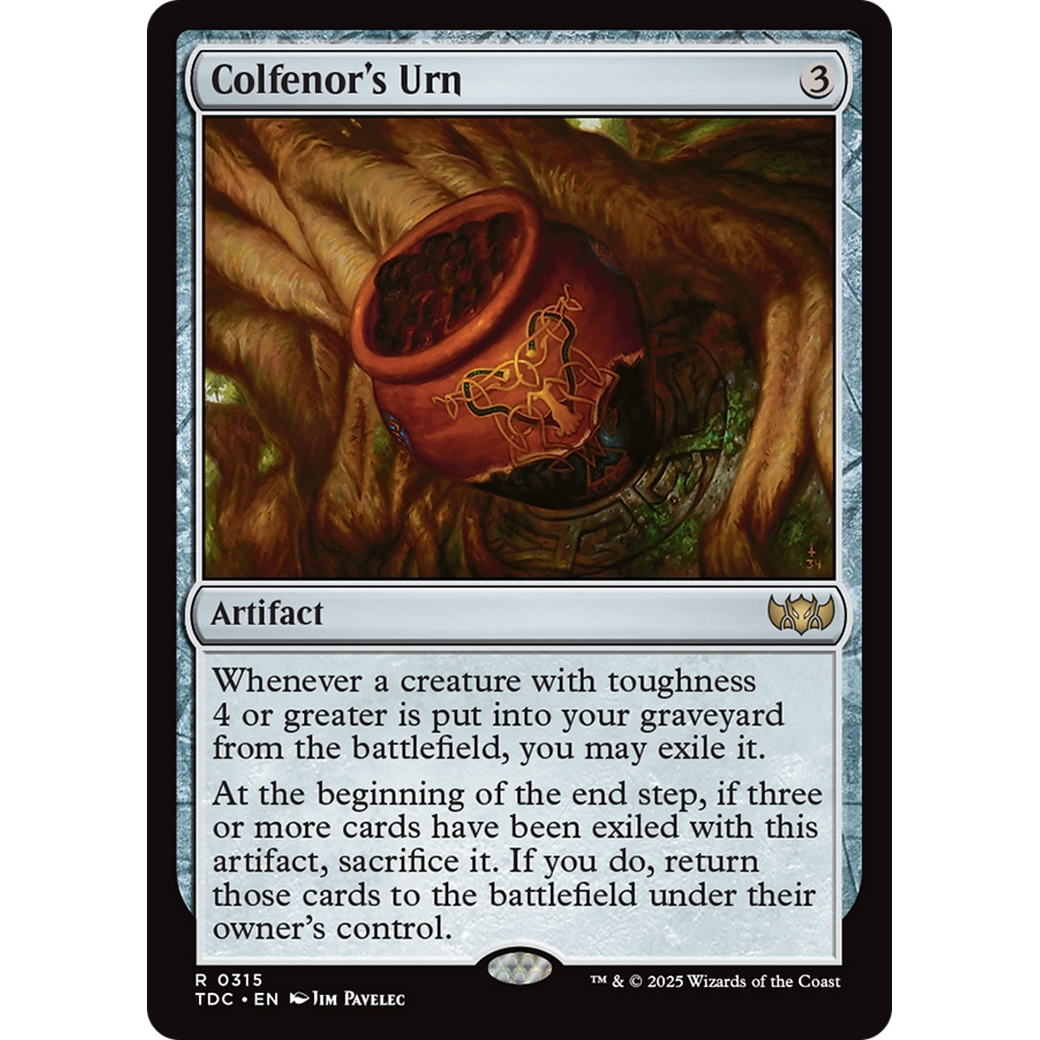 Colfenor's Urn (TDC-315) - Commander: Tarkir: Dragonstorm