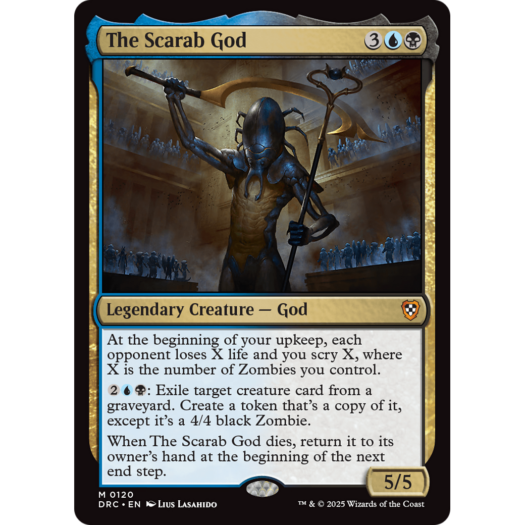 The Scarab God (DRC-120) - Commander: Aetherdrift Foil