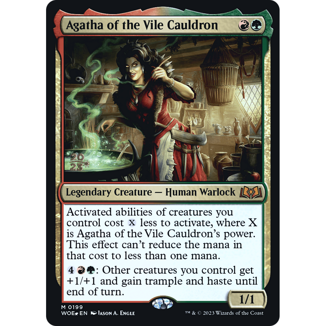 Agatha of the Vile Cauldron (PRE-199S) - Wilds of Eldraine Promos Foil