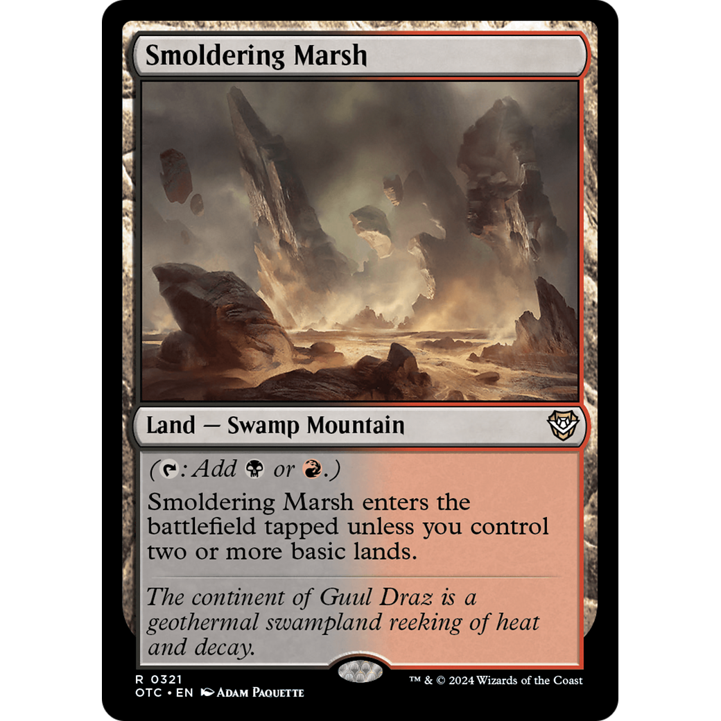 Smoldering Marsh (OTC-321) - Outlaws of Thunder Junction Commander