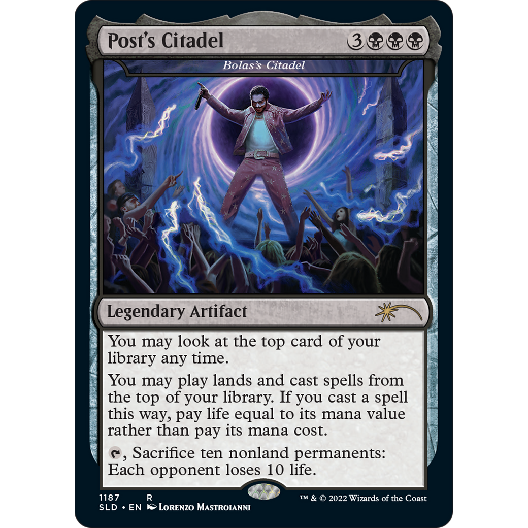 Post's Citadel - Bolas's Citadel (Post Malone) (SLD-1187) - Secret Lair Drop / Post's Citadel Foil