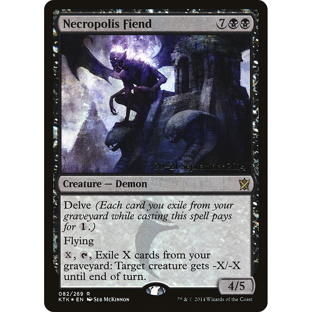 Necropolis Fiend (PRE-082) - Khans of Tarkir Promos Foil