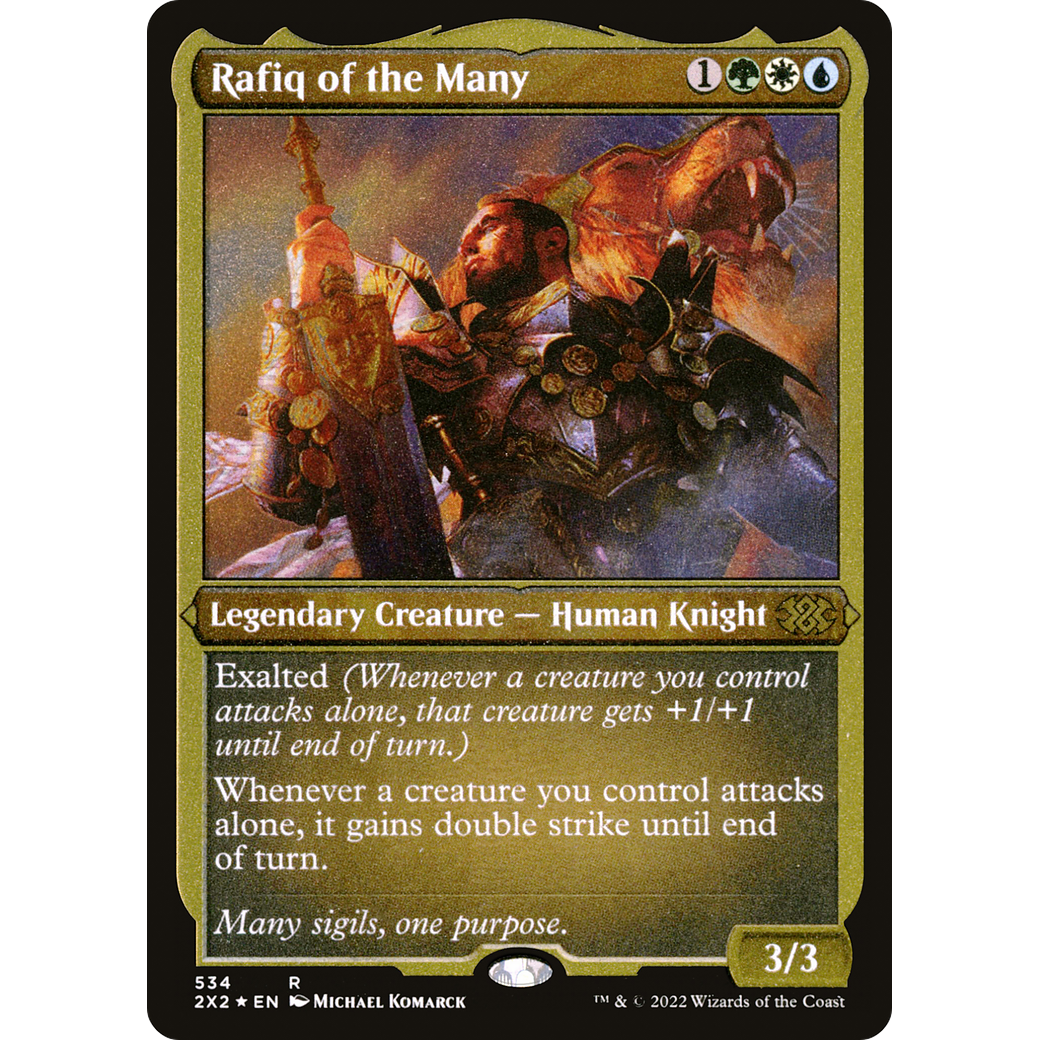 Rafiq of the Many (Foil Etched) (2X2-534) - Double Masters 2022 Foil