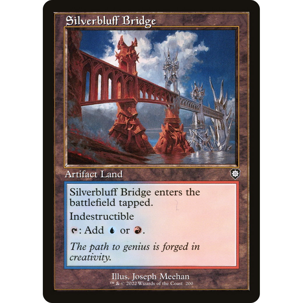 Silverbluff Bridge (Retro Frame) (BRC-200) - The Brothers' War Commander