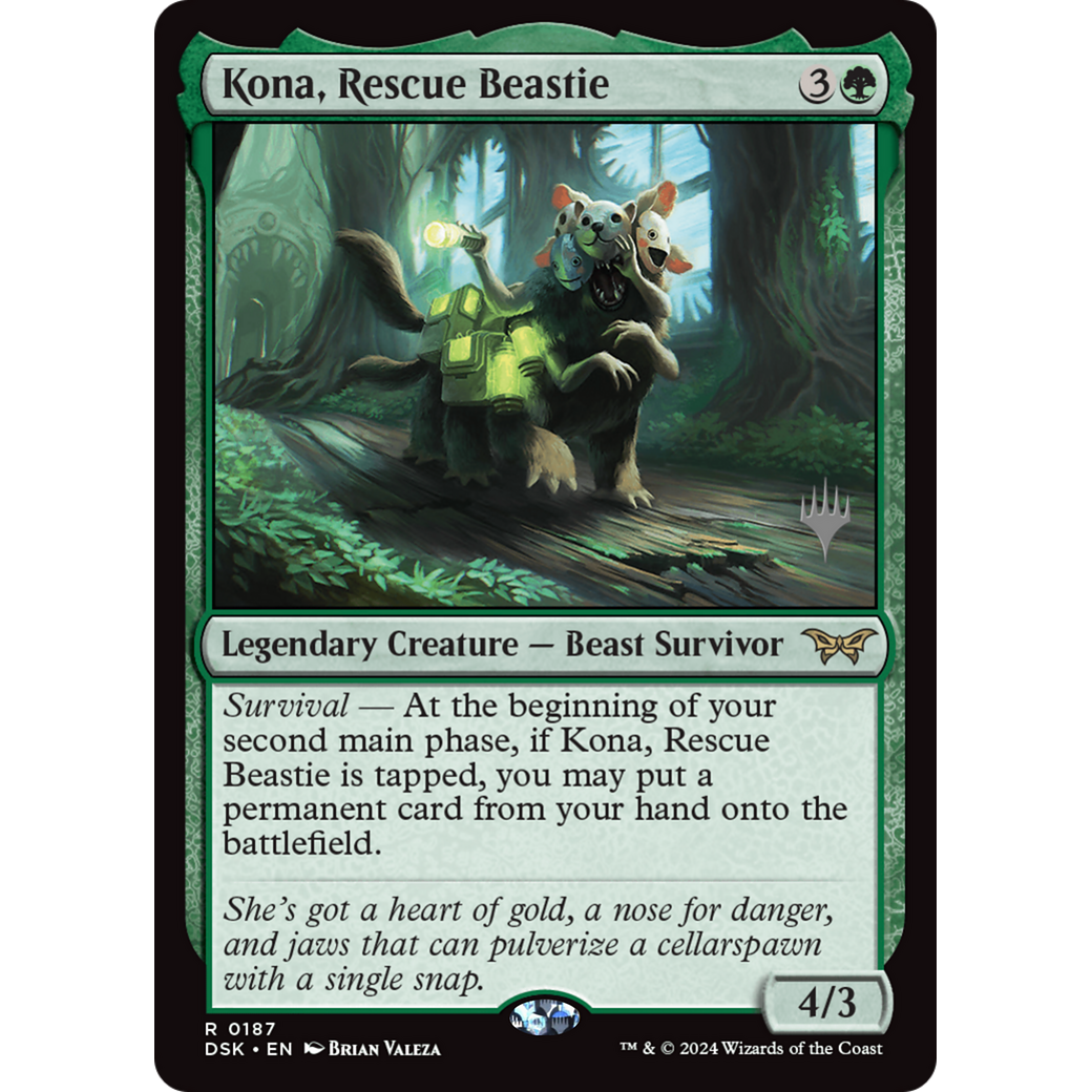 Kona, Rescue Beastie (PPDSK-187P) - Duskmourn: House of Horror Promos Foil