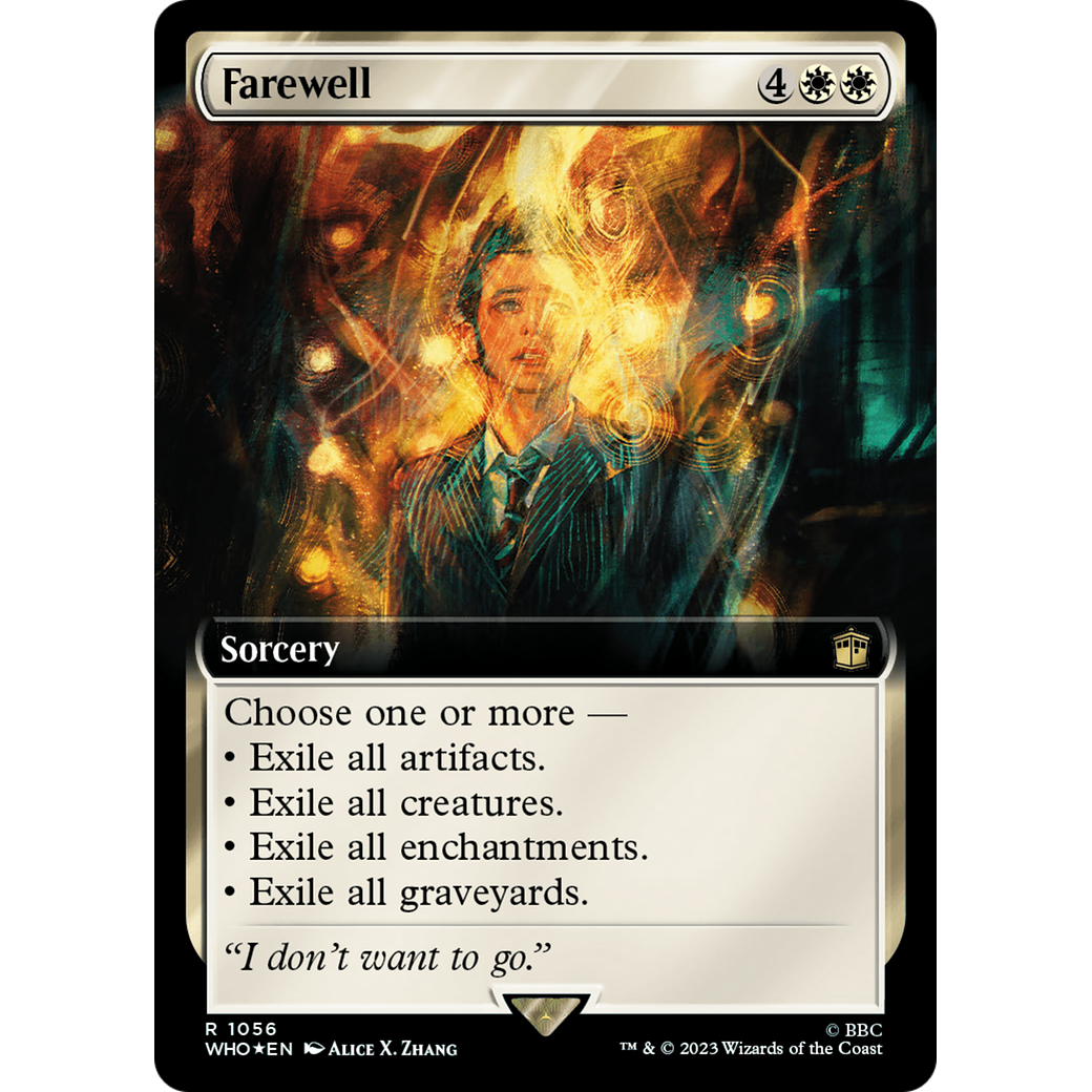 Farewell (Extended Art) (Surge Foil) (WHO-1056) - Doctor Who: (Extended Art) Foil
