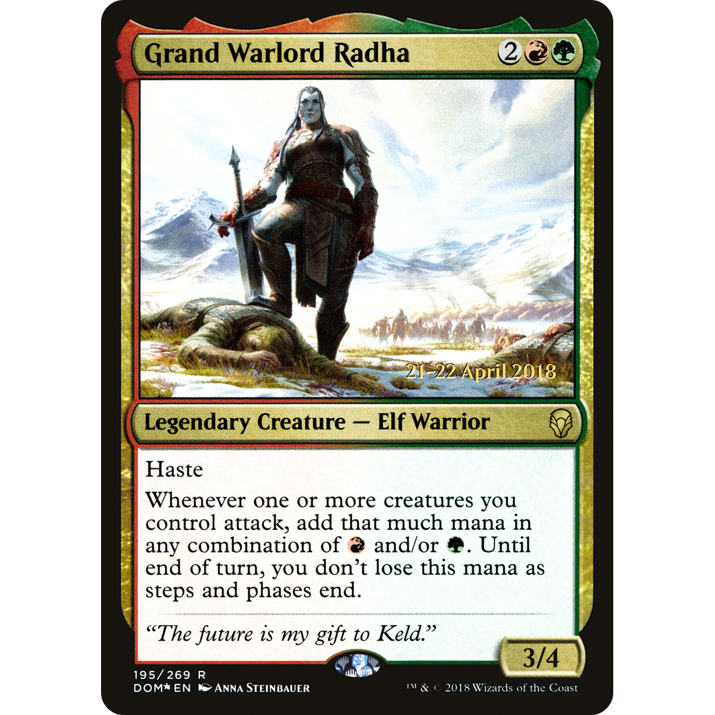 Grand Warlord Radha (PRE-195) - Dominaria Promos Foil