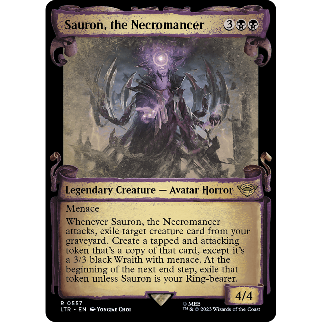 Sauron, the Necromancer (LTR-557) - The Lord of the Rings: Tales of Middle-earth: (Showcase) Foil