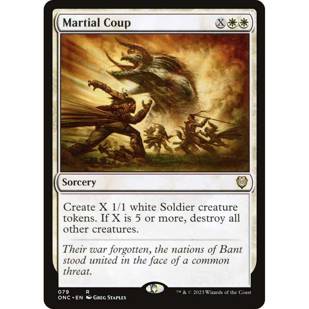 Martial Coup (ONC-079) - Phyrexia: All Will Be One Commander