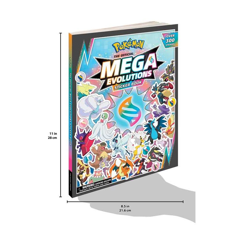 Pokémon The Official Mega Evolutions Sticker Book by Pikachu Press: Paperback; 96 pages / English