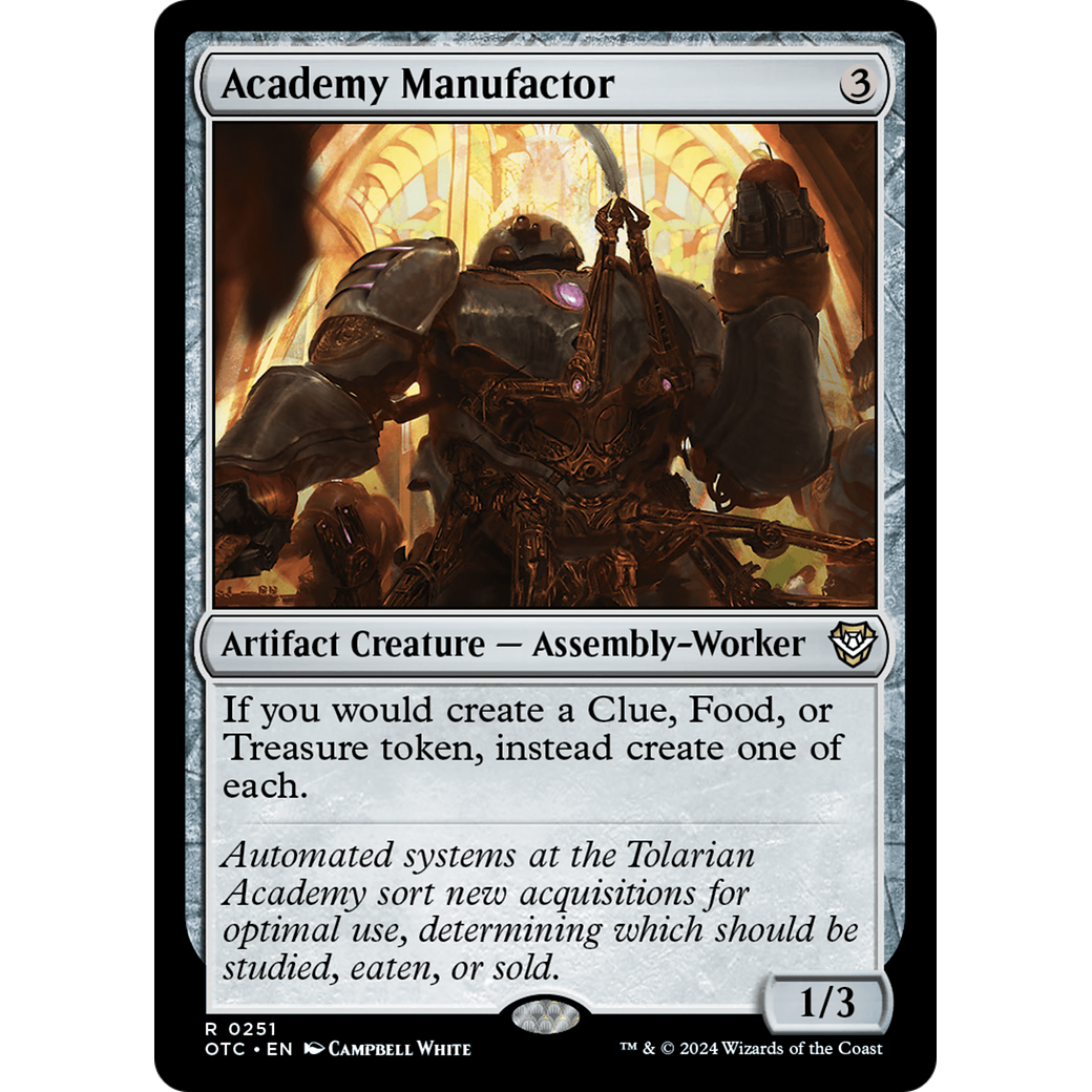 Academy Manufactor (OTC-251) - Outlaws of Thunder Junction Commander