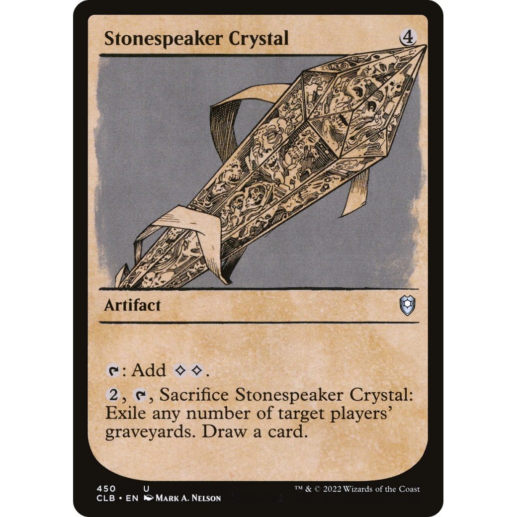 Stonespeaker Crystal (CLB-450) - Commander Legends: Battle for Baldur's Gate: (Showcase) Foil