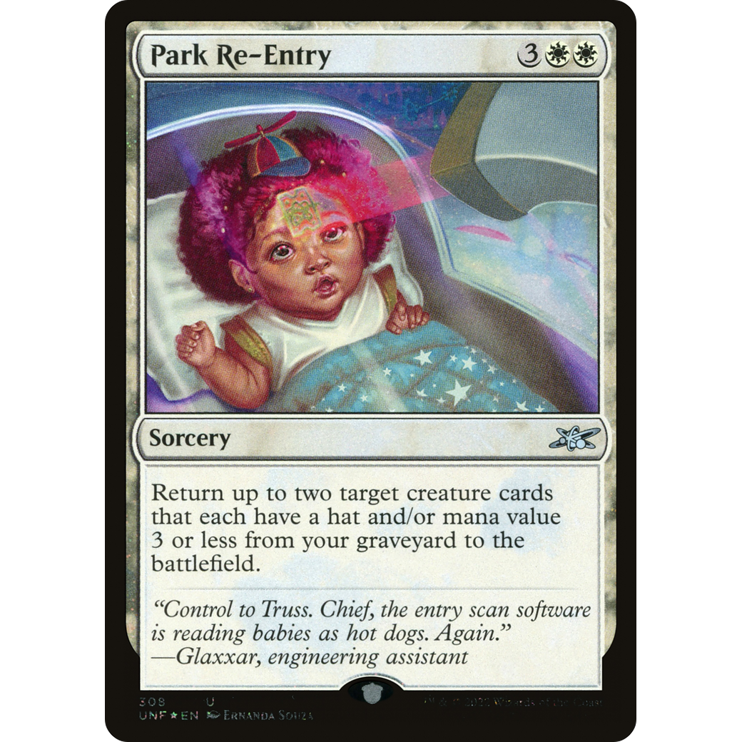 Park Re-Entry (Galaxy Foil) (UNF-308) - Unfinity Foil
