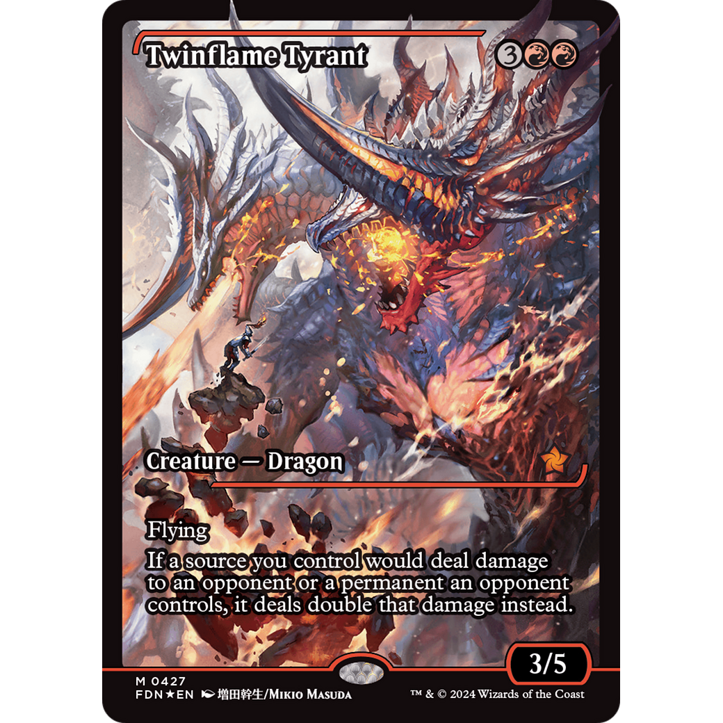 Twinflame Tyrant (FDN-427) - Foundations: (Showcase) Foil