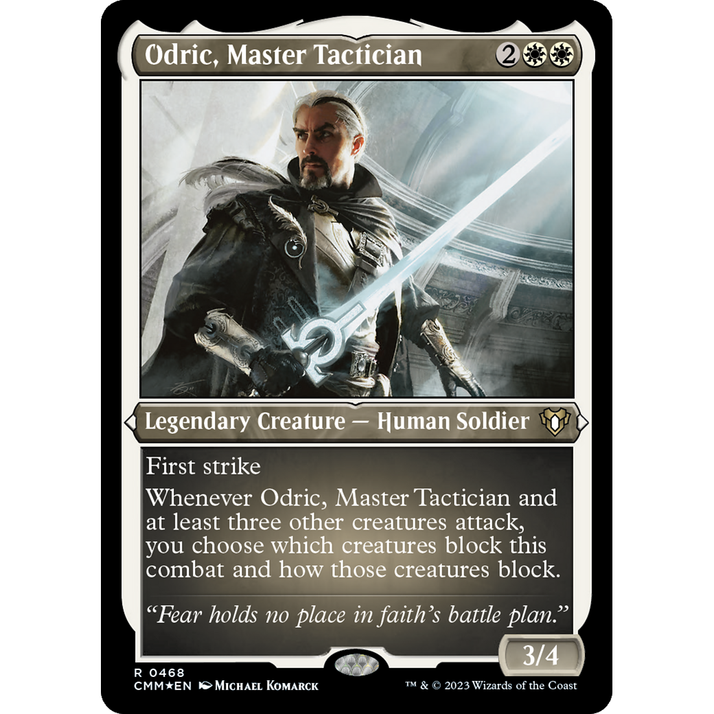 Odric, Master Tactician (CMM-468) - Commander Masters Etched Foil