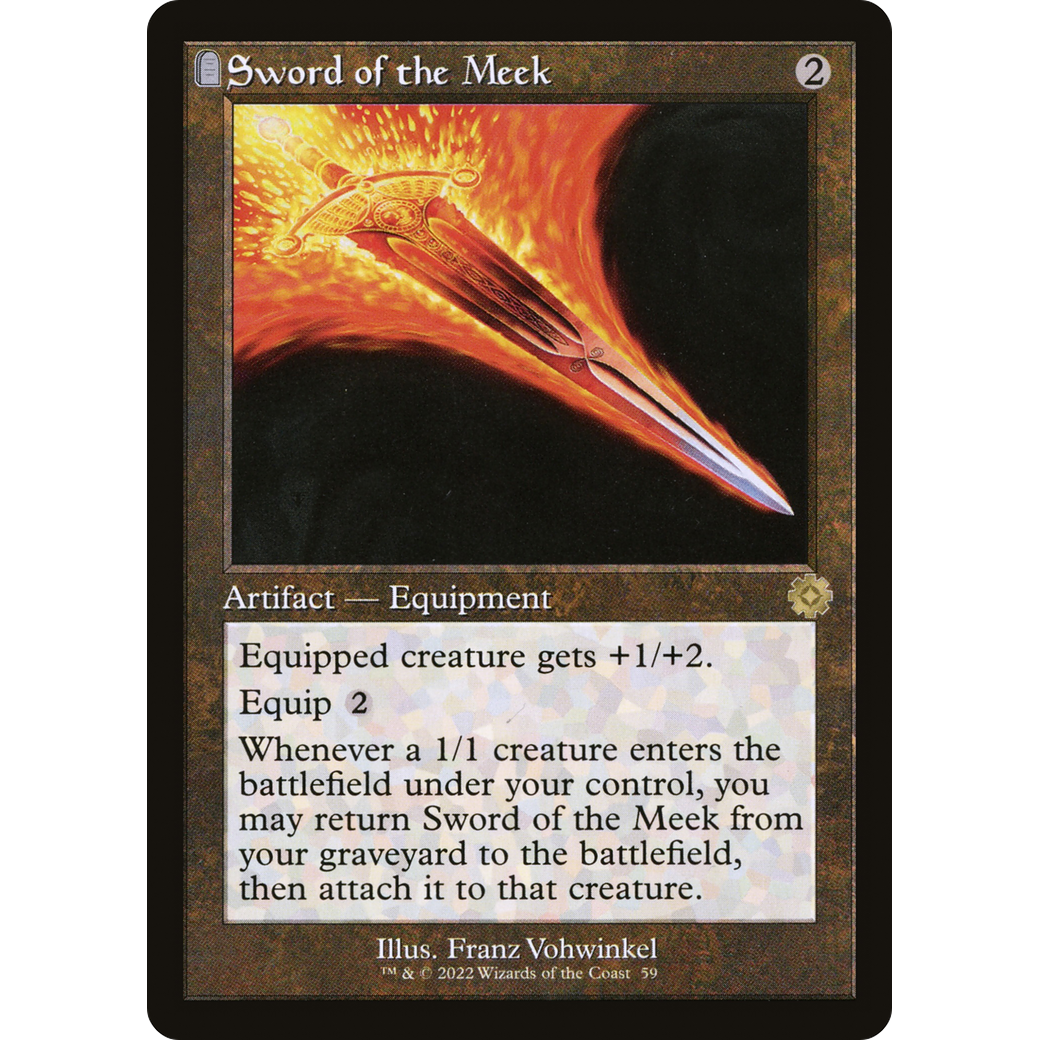 Sword of the Meek (BRR-059) - The Brothers' War Retro Artifacts: (tombstone) Foil
