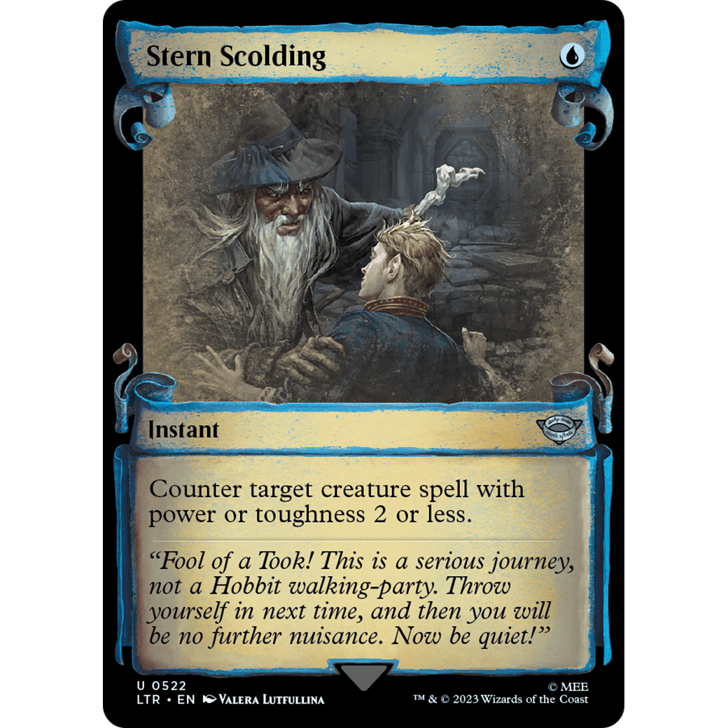 Stern Scolding (LTR-522) - The Lord of the Rings: Tales of Middle-earth: (Showcase) Foil