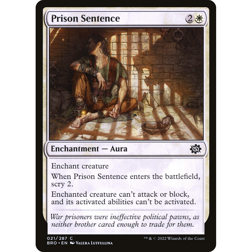 Prison Sentence (BRO-021) - The Brothers' War Foil